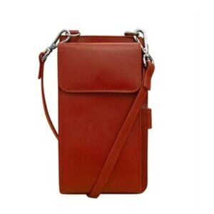 ILI RFID Leather Crossbody/Smart Phone Organizer